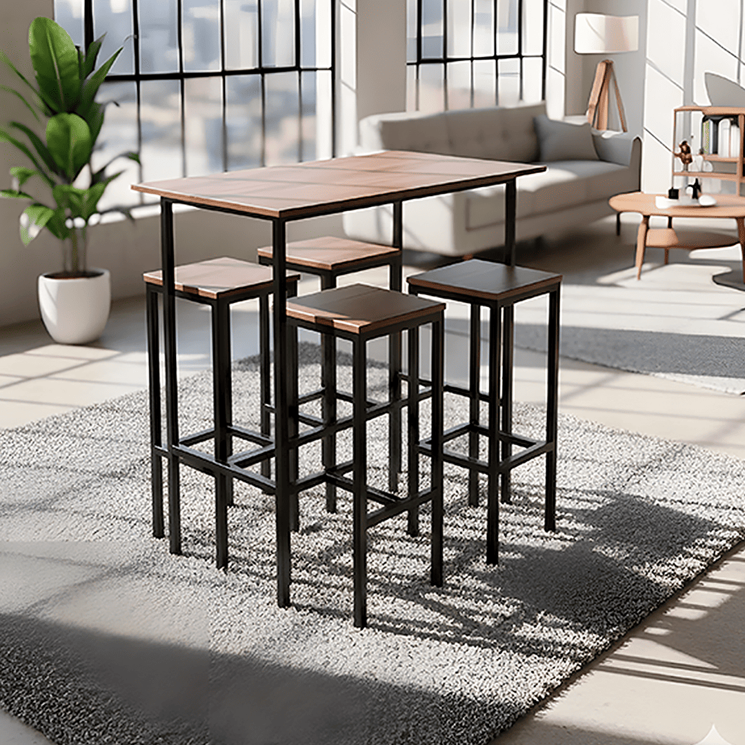 Mesa con Bancos Altos